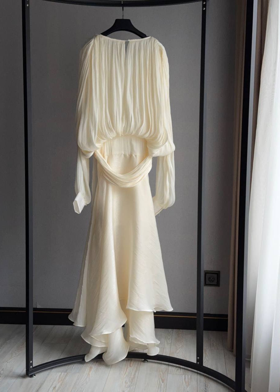 Celestine Luxe Draped Maxi Dress