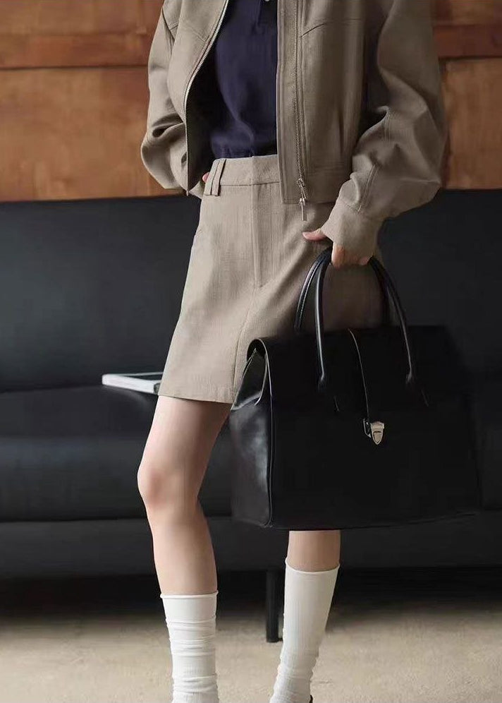 Brielle Luxe Structured Leather Tote Bag
