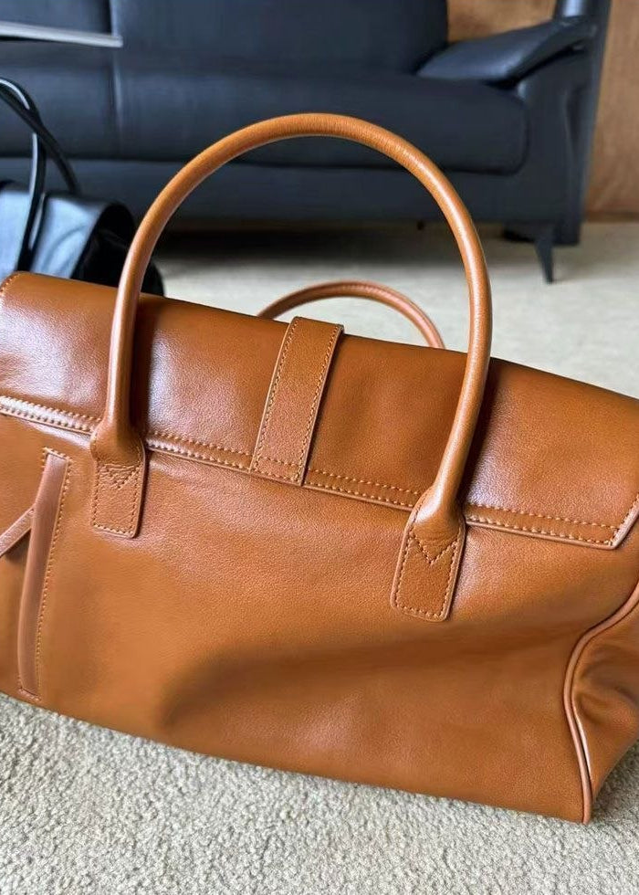 Brielle Luxe Structured Leather Tote Bag