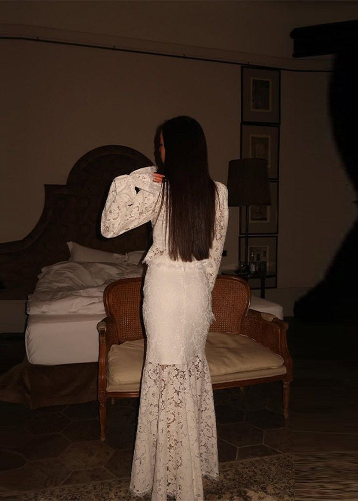 Celestine Lace Bridal Two-Piece Maxi Skirt Set
