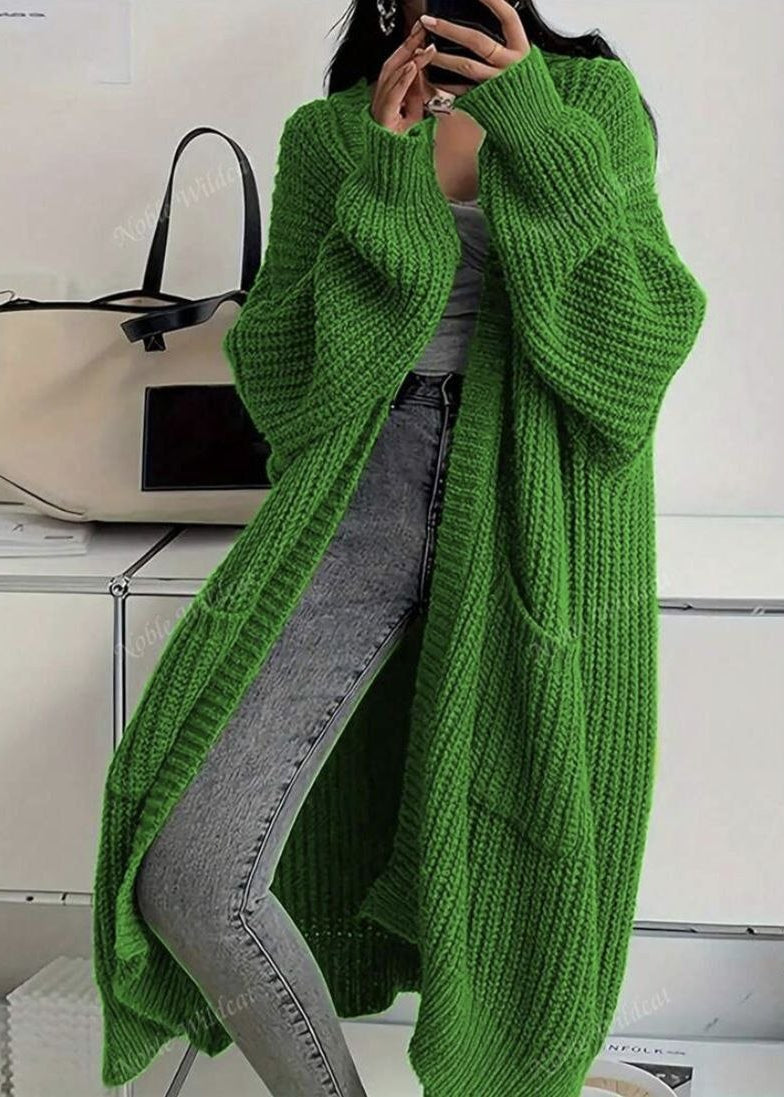 Rowan Oversized Chunky Knit Long Cardigan