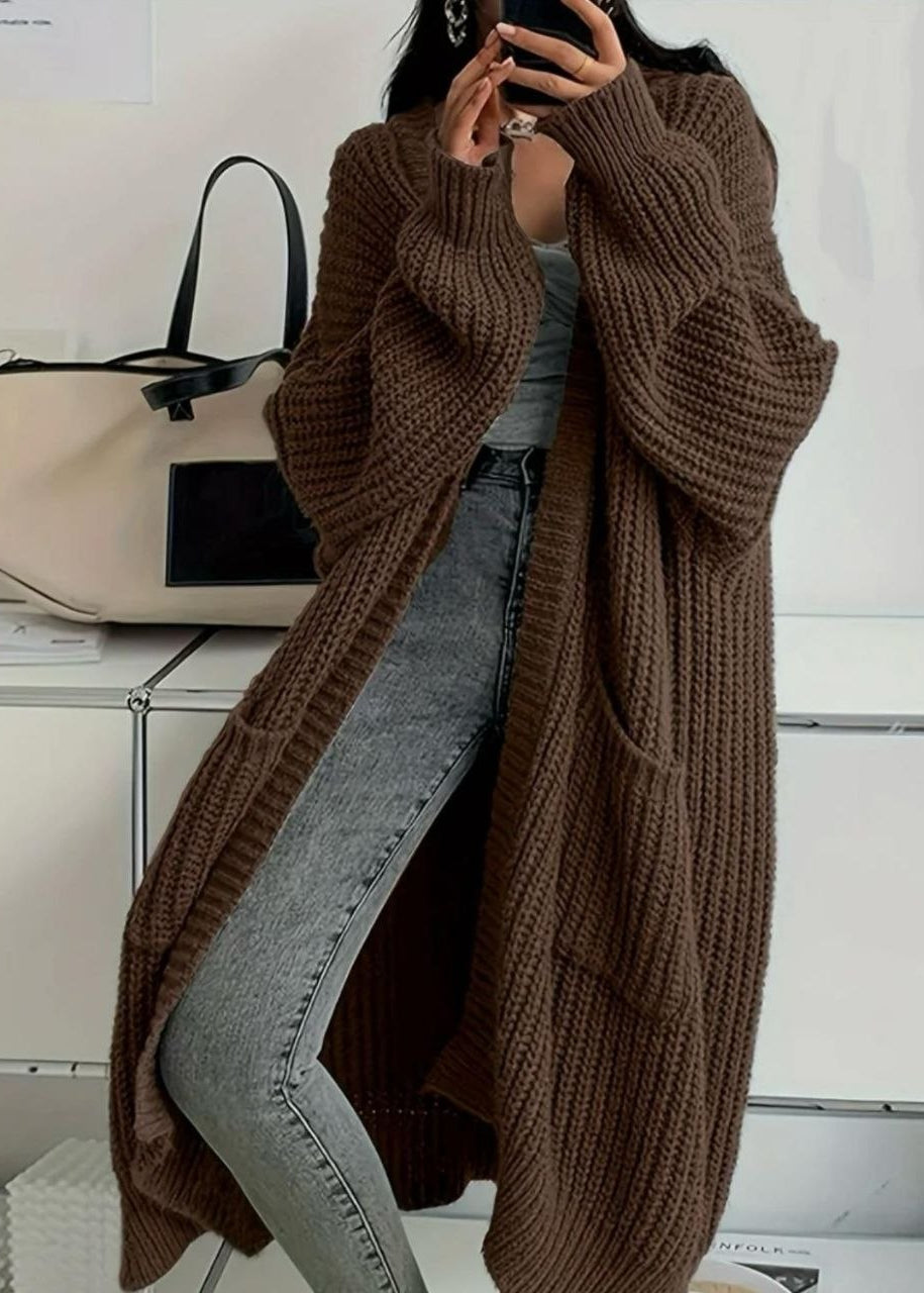 Rowan Oversized Chunky Knit Long Cardigan