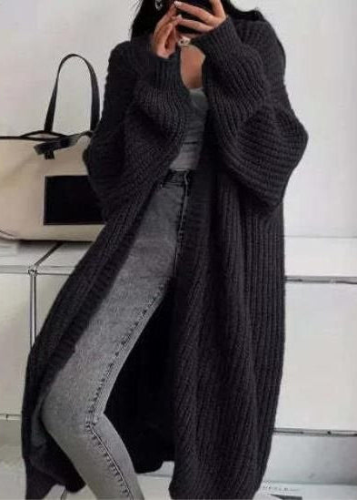 Rowan Oversized Chunky Knit Long Cardigan