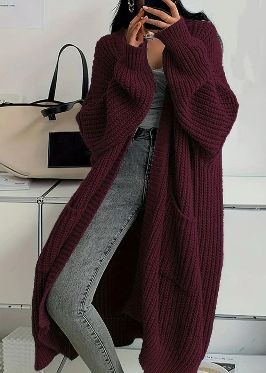 Rowan Oversized Chunky Knit Long Cardigan