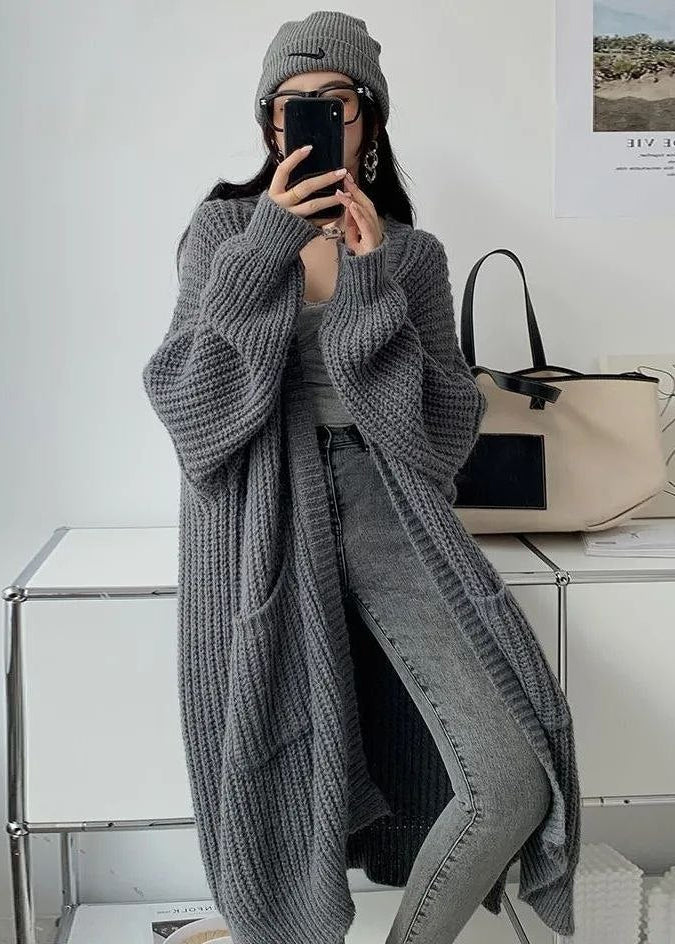 Rowan Oversized Chunky Knit Long Cardigan