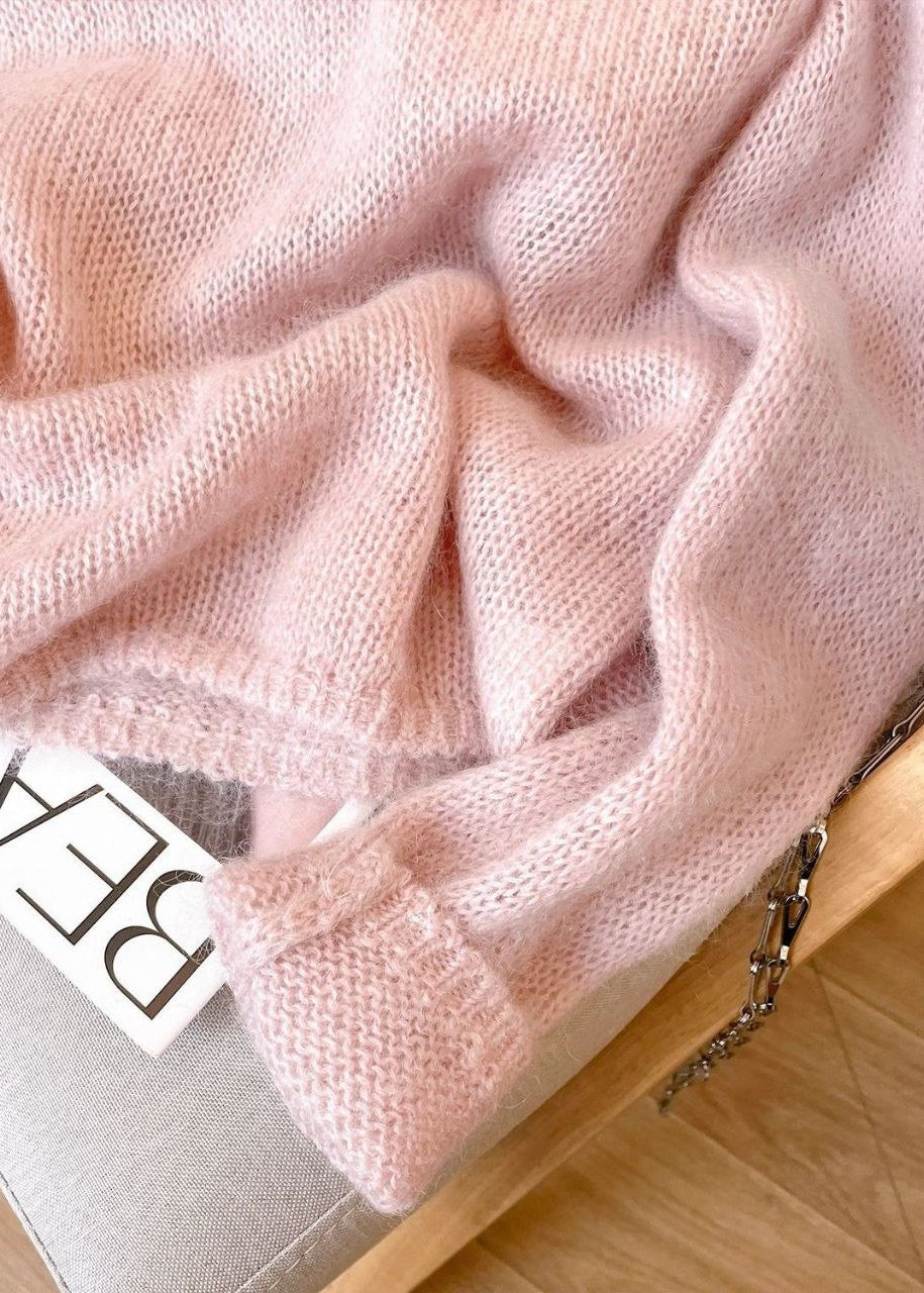 Celeste Airy Mohair-Blend Oversized Sweater