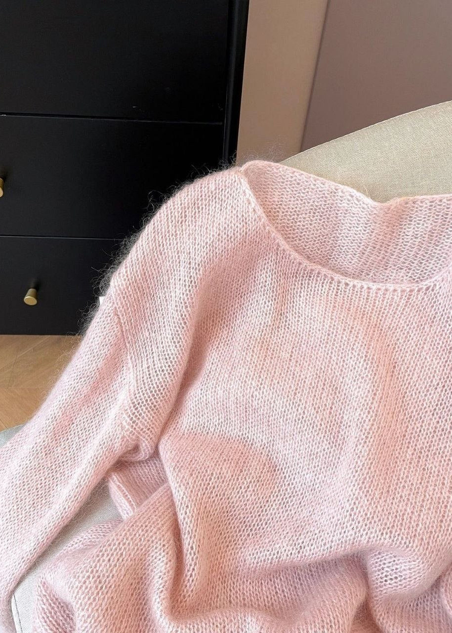 Celeste Airy Mohair-Blend Oversized Sweater