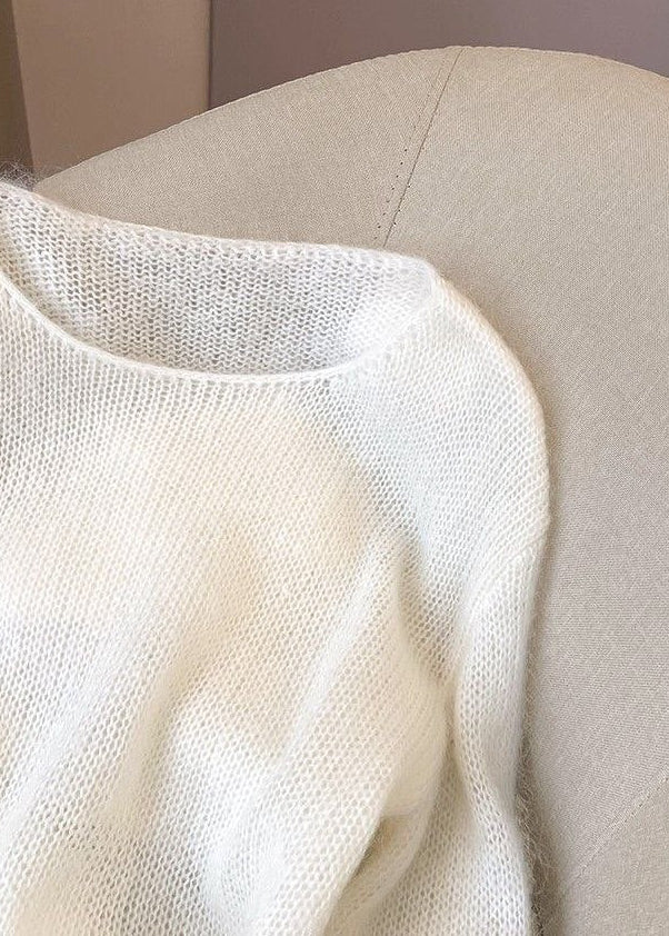 Celeste Airy Mohair-Blend Oversized Sweater
