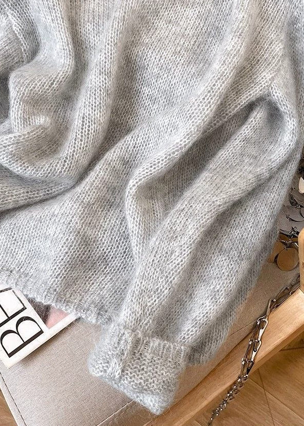 Celeste Airy Mohair-Blend Oversized Sweater