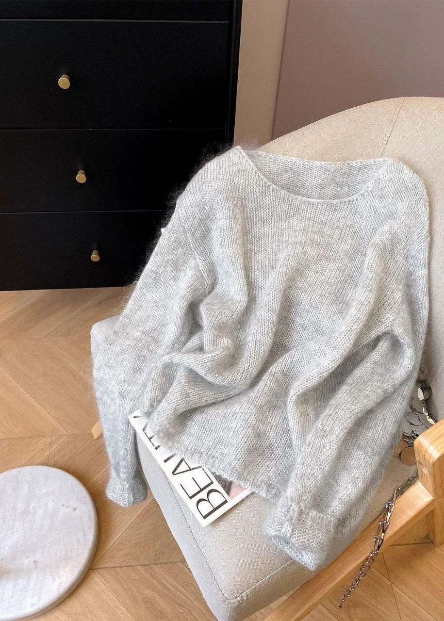 Celeste Airy Mohair-Blend Oversized Sweater