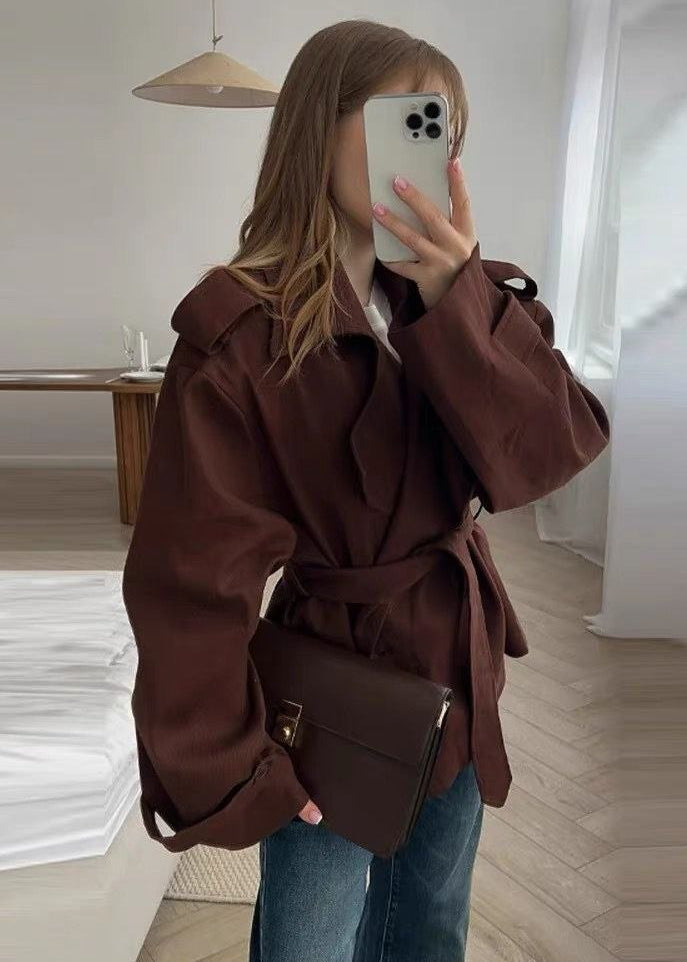 Sienna Belted Short Trench Jacket