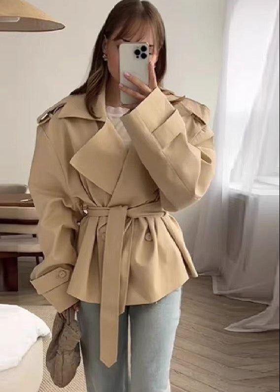 Sienna Belted Short Trench Jacket
