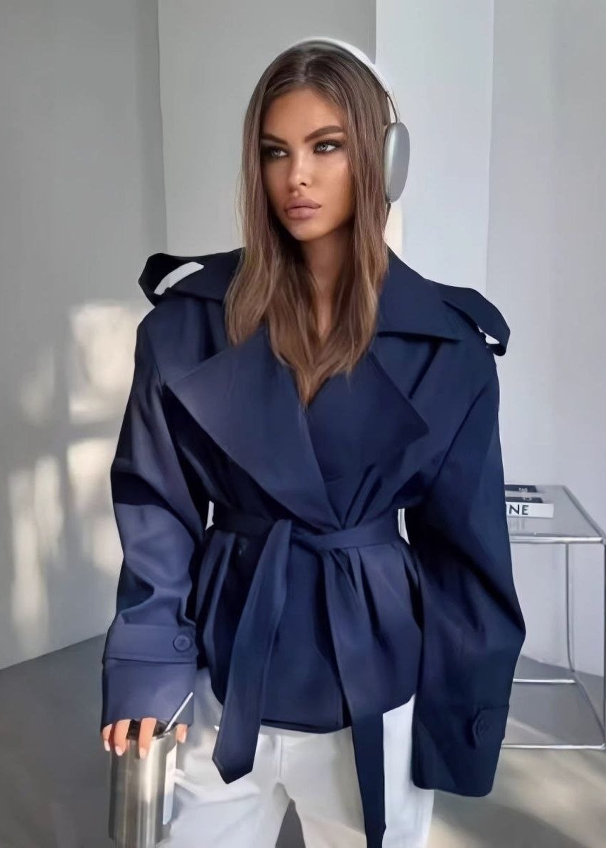 Sienna Belted Short Trench Jacket