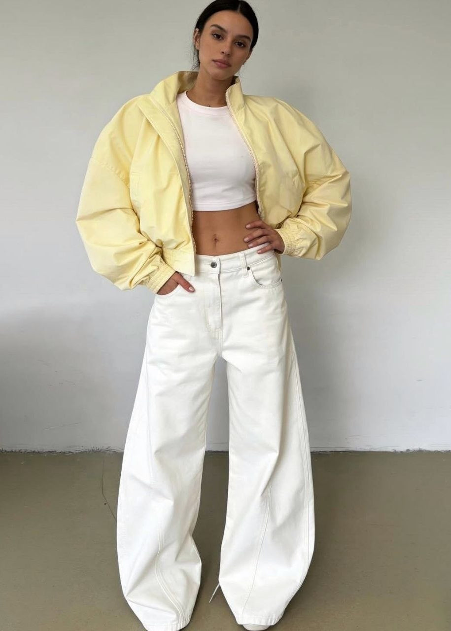 Malibu Oversized Cropped Windbreaker Jacket