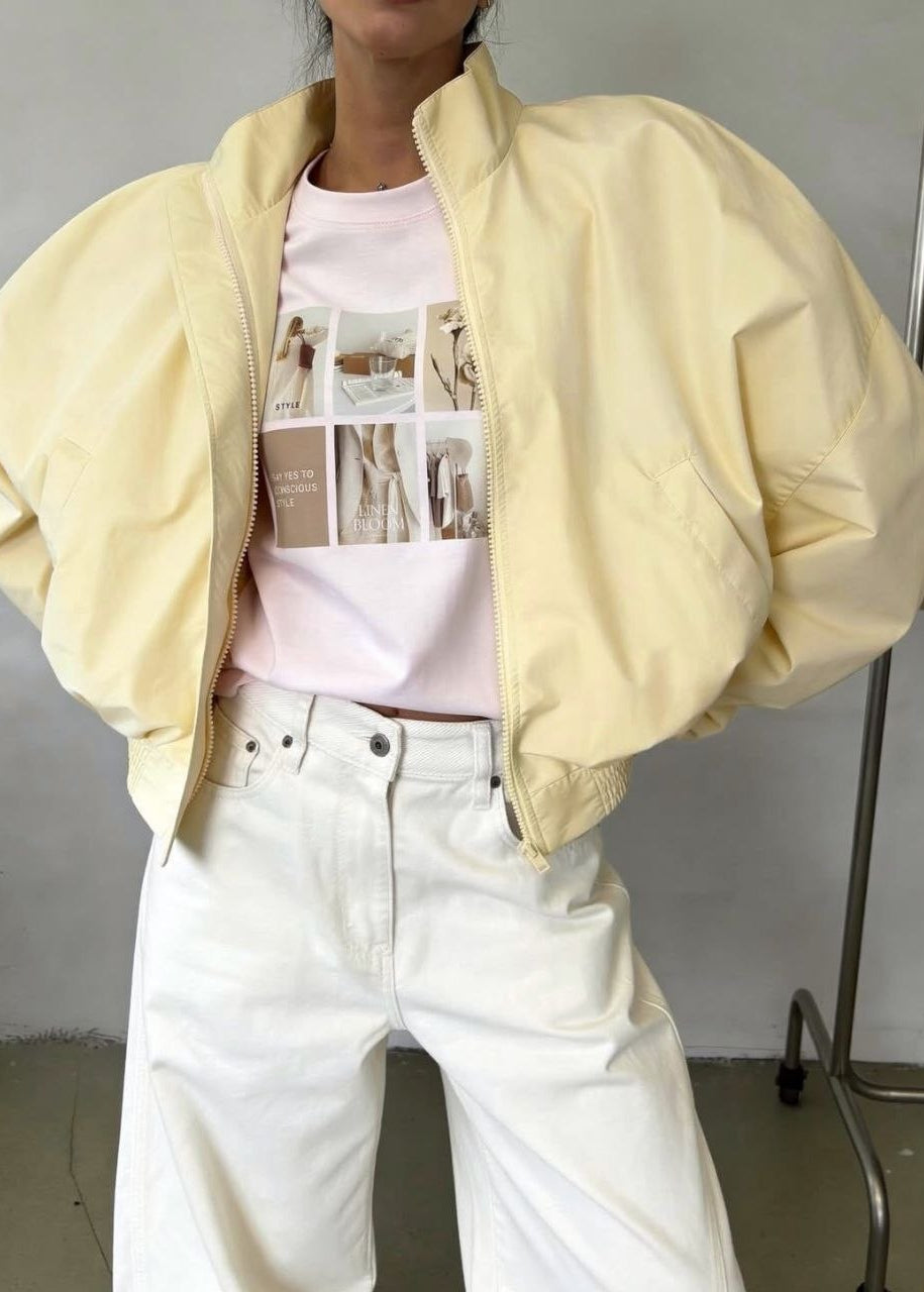 Malibu Oversized Cropped Windbreaker Jacket
