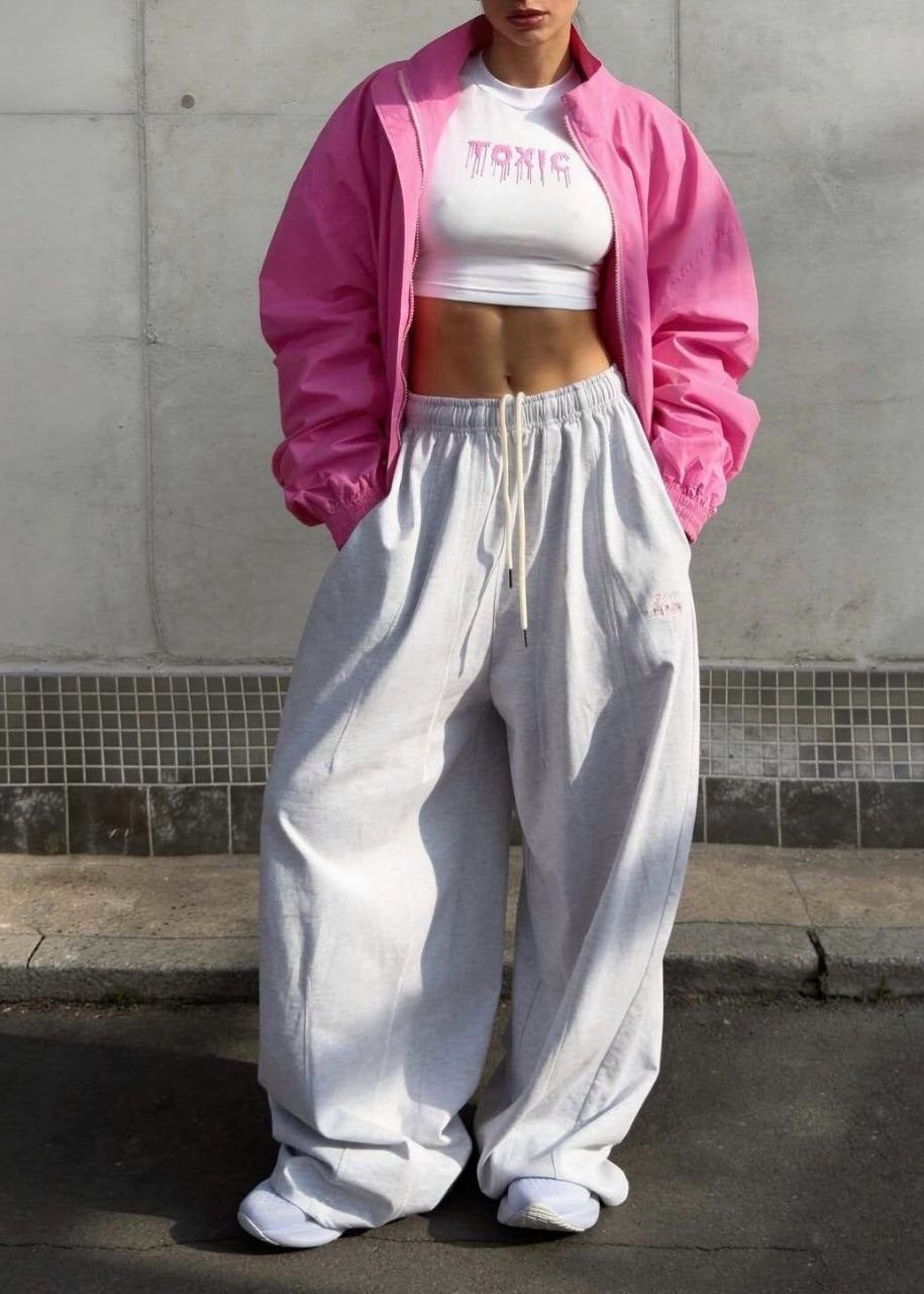 Malibu Oversized Cropped Windbreaker Jacket