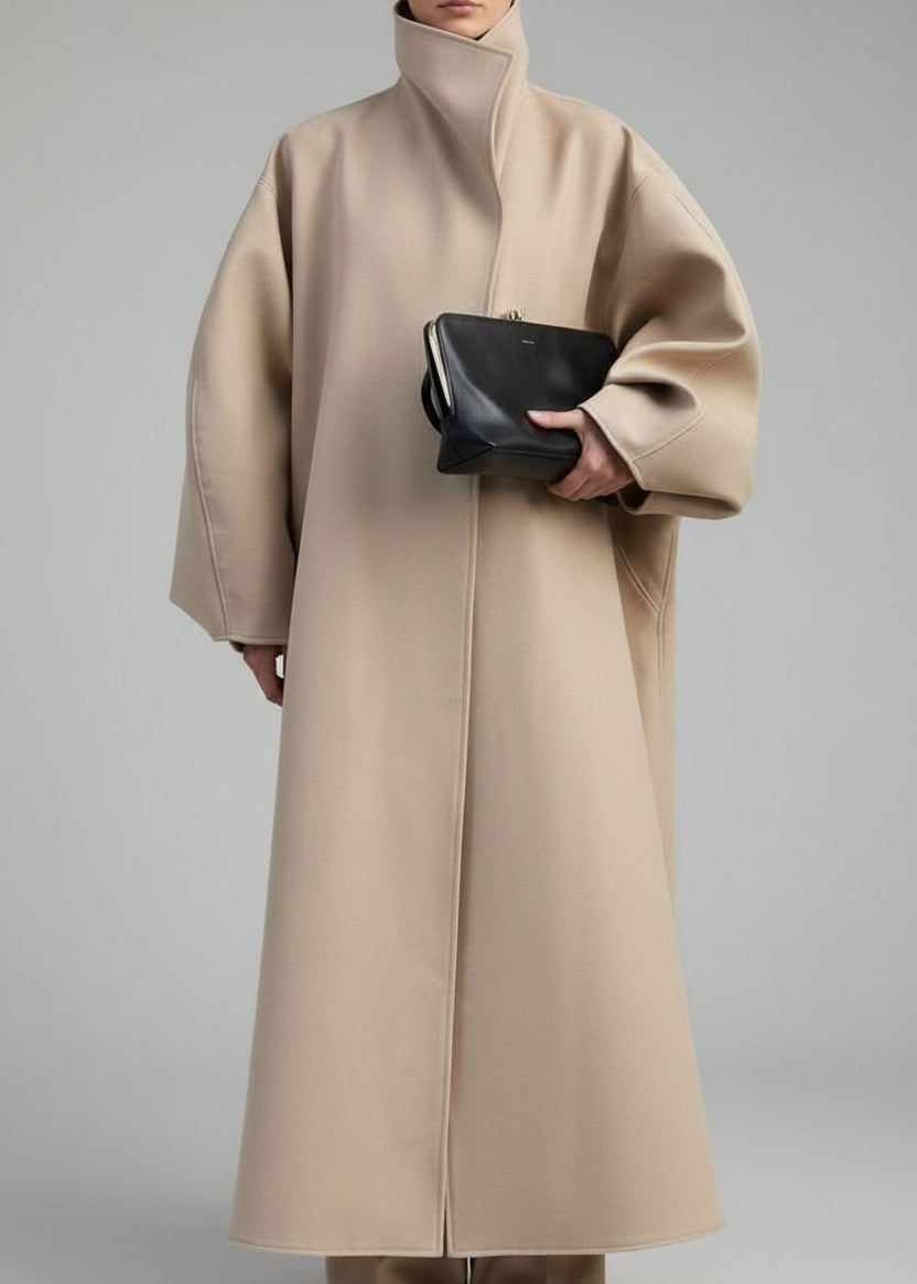 Aveline Oversized Sculpted Sleeve Maxi Coat