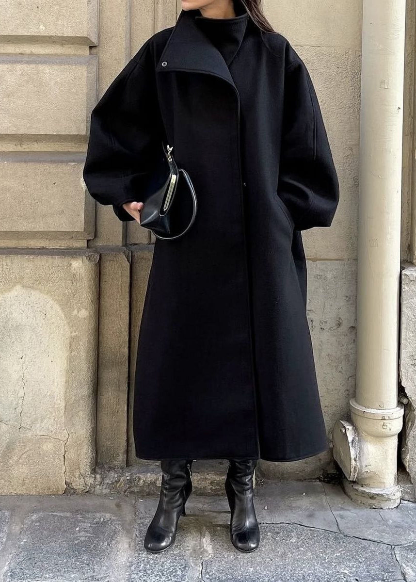 Aveline Oversized Sculpted Sleeve Maxi Coat