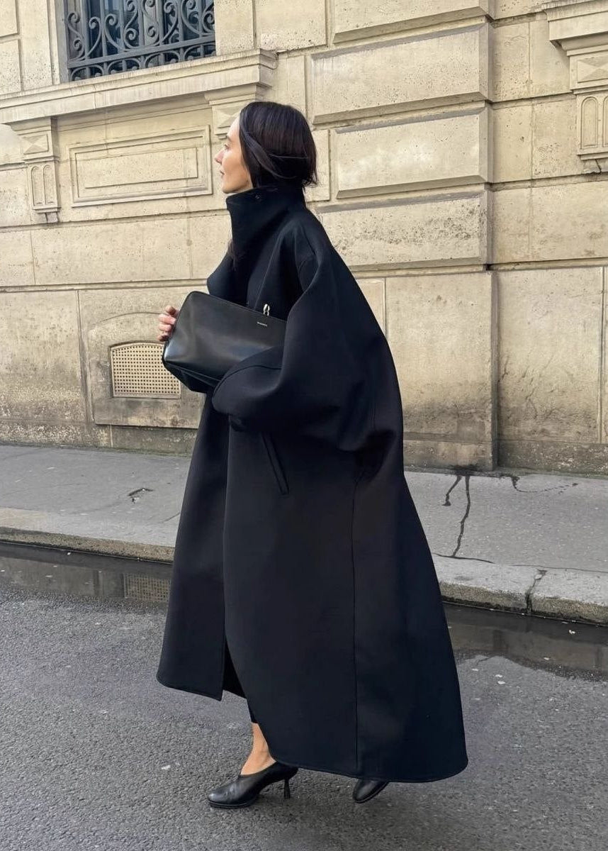Aveline Oversized Sculpted Sleeve Maxi Coat
