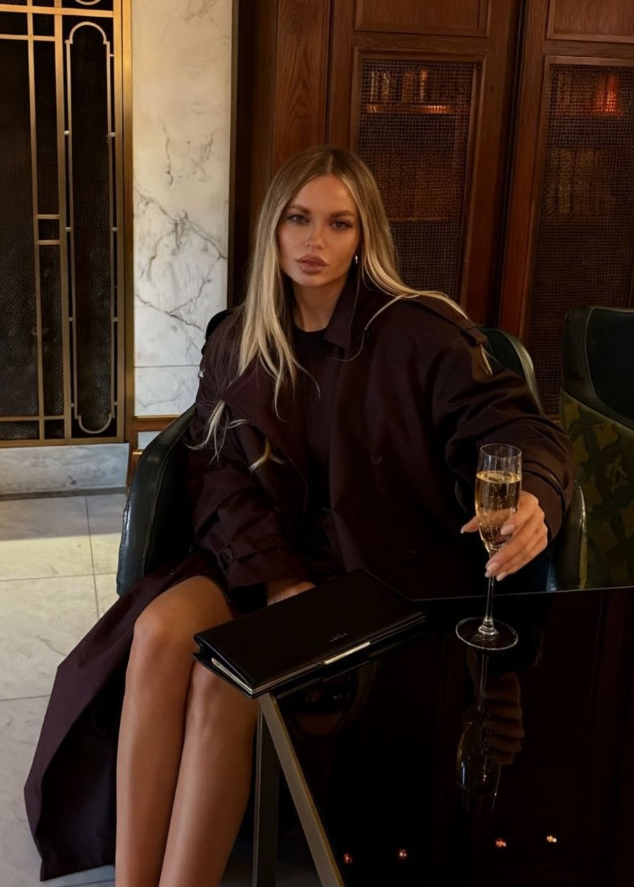 Monroe Chocolate Brown Double-Breasted Maxi Trench Coat