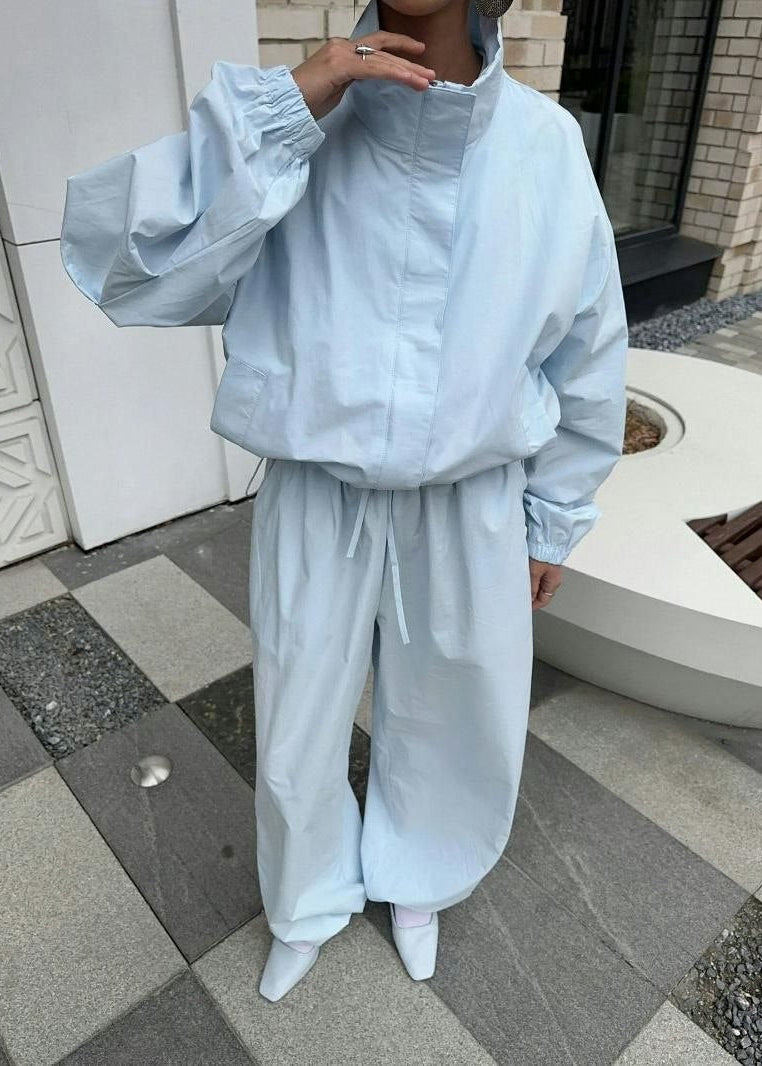 Avery Oversized Track Jacket & Wide-Leg Pants Set