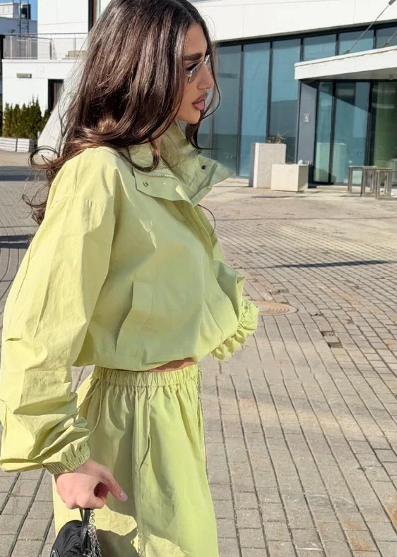 Avery Oversized Track Jacket & Wide-Leg Pants Set